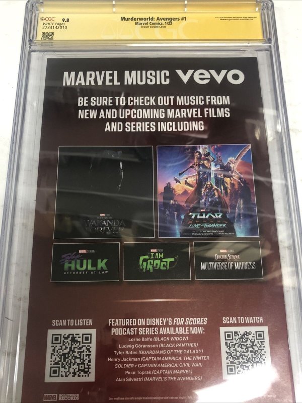 Murderworld: Avengers (2023) # 1 (CGC SS 9.8) Signed Ryan Brown Variant Cover
