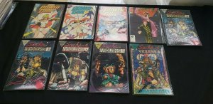 POWER GIRL & SACH & VIOLENS 9PC (VF) DC GIRLS, POWER GIRL, HUNTRESS 1988-94