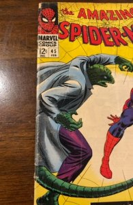 The Amazing Spider-Man #45 (1967)the lizard see desc