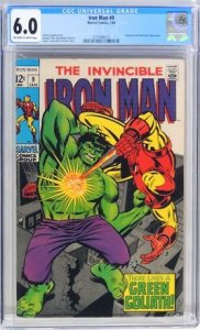 Iron Man #9 (1969) CGC Graded 6.0