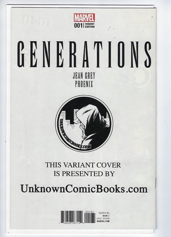 GENERATIONS: PHOENIX & JEAN GREY #1 UNKNOWN COMICS GREG HORN EXCLUSIVE VARIANT