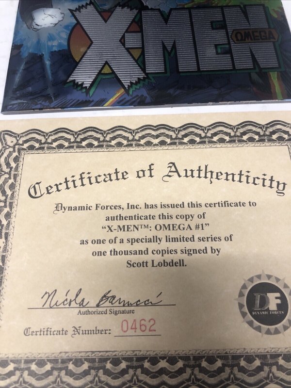 X-Men Omega (1995) Variant * Marvel Comics * Nicieza * Signed Scott Lobdell
