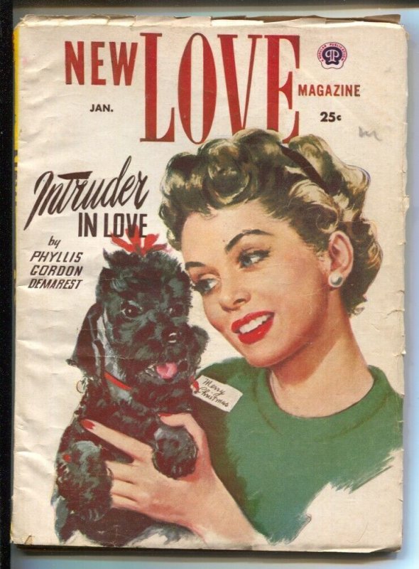 New Love 1/1954-Pin-up  girl cover-Editor Peggy Graves-Pulp stories Phyllis G...