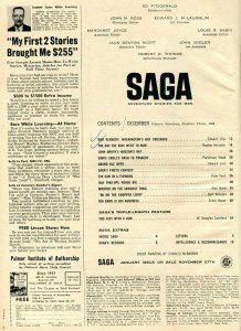 Saga Magazine December 1959-CIVIL WAR COVER/GRAND OLE OPRY FN