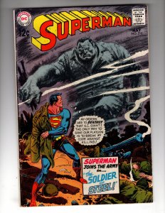 Superman #216 (1969) The Soldier of Steel! Joe Kubert Cover / EC#7