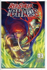 RED SONJA AGE OF CHAOS (2019 DYNAMITE) #3 VARIANT CVR A PARRILLO