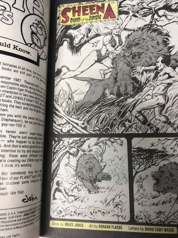 Jungle Comics (1988) # 1 (FN/VF) Variant Cover  • Dave Stevens • Bruce Jones