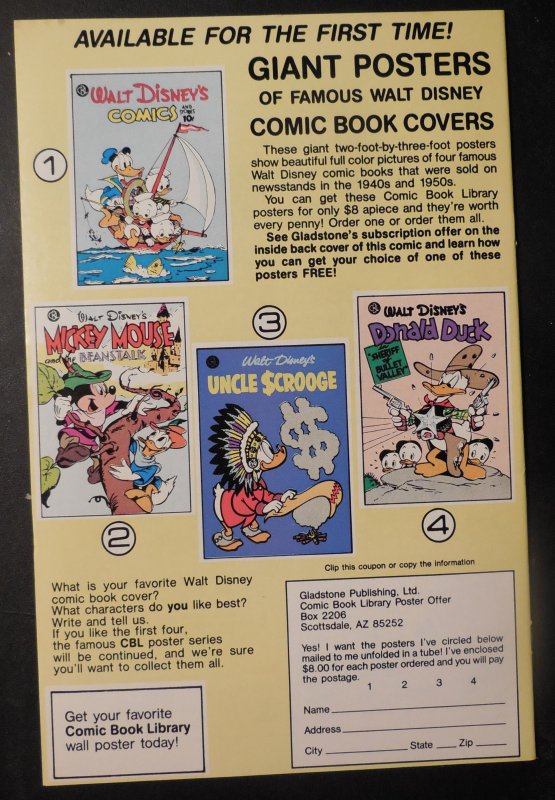 Donald Duck #246 (1986) First Gladstone Issue