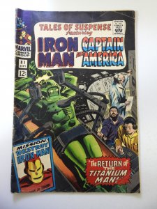 Tales of Suspense #81 (1966) VG Condition