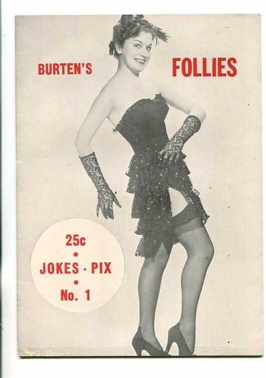 BURTEN'S FOLLIES-#1-1940'S-PULP-CHEESE CAKE-SOUTHERN STATES PEDIGREE-fn