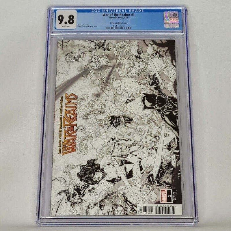 War of the Realms #1 Marvel 2019 CGC 9.8 Dauterman RI Top Census Grade