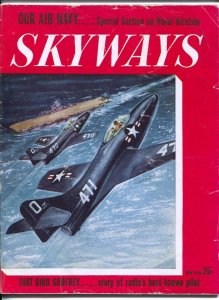 PULP:  Skyways 5/1948-Henry-Phantom jet cover-Wayne FDavis-pix-info-Special N...