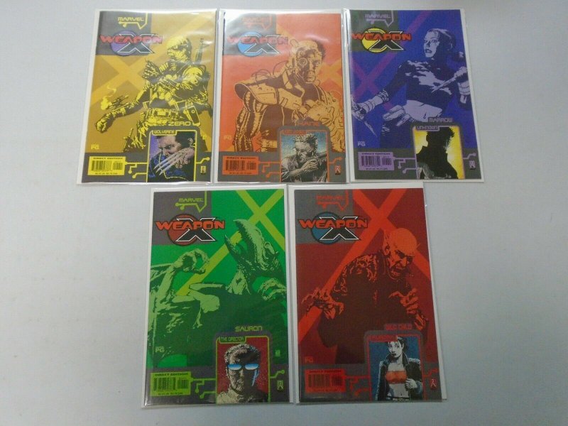 Weapon X set of 5 8.5 VF+ (2002)