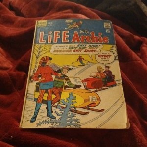 LIFE WITH ARCHIE #70 Archie Andrews, Archie Comics 1968 Silver age snowmobile cv