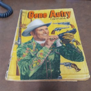 Gene Autry Comics #63-1952 golden age westerbn movie star hero photo cover Dell