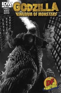 GODZILLA KINGDOM OF MONSTERS #1  DYNAMIC FORCES VARIANT COVER W/COA NM.