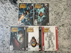Ultimate Iron Man Complete Marvel Comics Series # 1 2 3 4 5 NM Hulk 15 CH23
