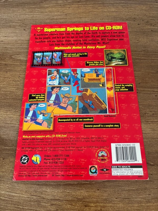 Superman CD-Rom Comic Book WITH CD DC Comics Mr. Mist 15 J408