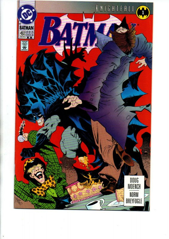 Batman #492 - 2nd Print - Knightfall - 1992 - VF/NM