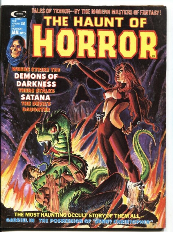 Haunt Of Horror #5 1975-Dick Giordano cover.-Marvel-Satana