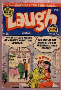 LAUGH #55 1953- ARCHIE KATY KEENE SUZIE WILBUR JUGHEAD G/VG