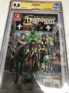 Champions (2016) # 1 (CGC SS 9.8 WP) | Signed By Humberto Ramos !