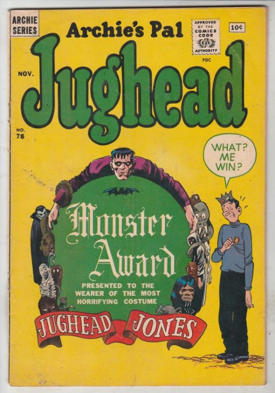 Jughead, Archie's Pal #78 (Nov-61) FN/VF Mid-High-Grade Archie, Betty, Veroni...