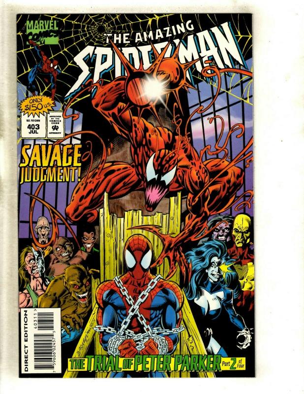 Amazing Spider-Man # 403 NM 1st Print Marvel Comic Book Carnage MJ Venom SM8