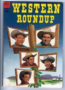 Dell Giant Western Roundup #4 (Oct-53) FN Mid-Grade Roy Rogers, Dale Evans, J...