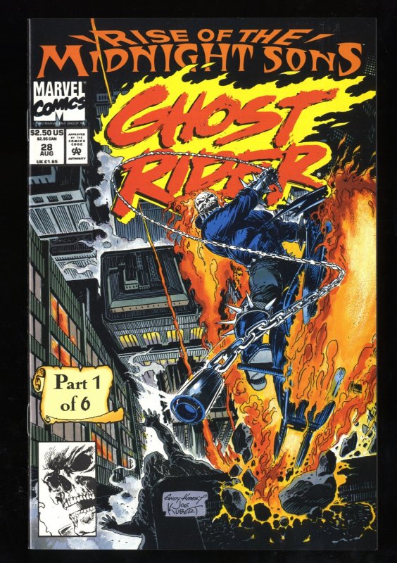 Ghost Rider #28 NM+ 9.6 1st Midnight Sons!