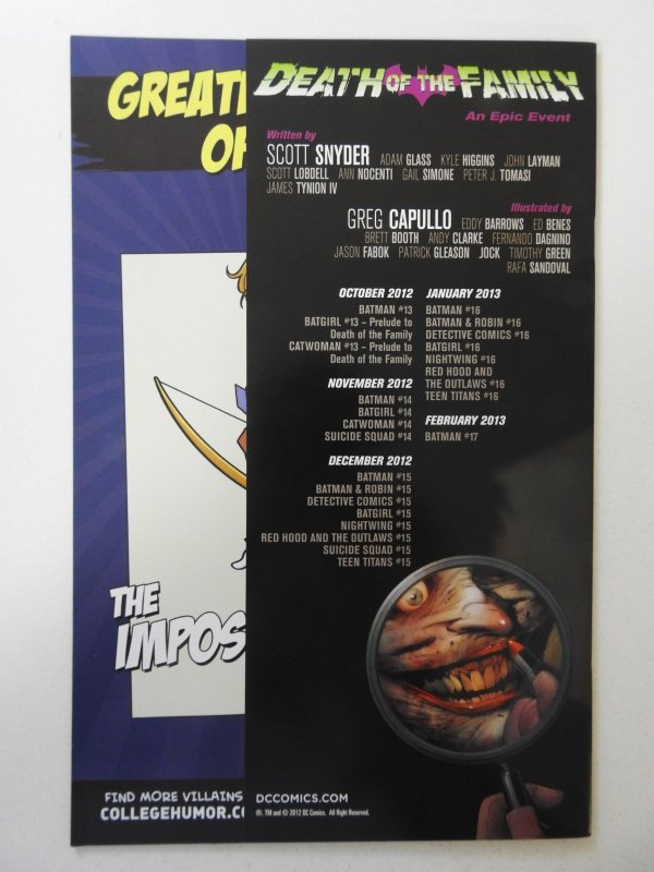 Batman #13 (2012) VF Condition!