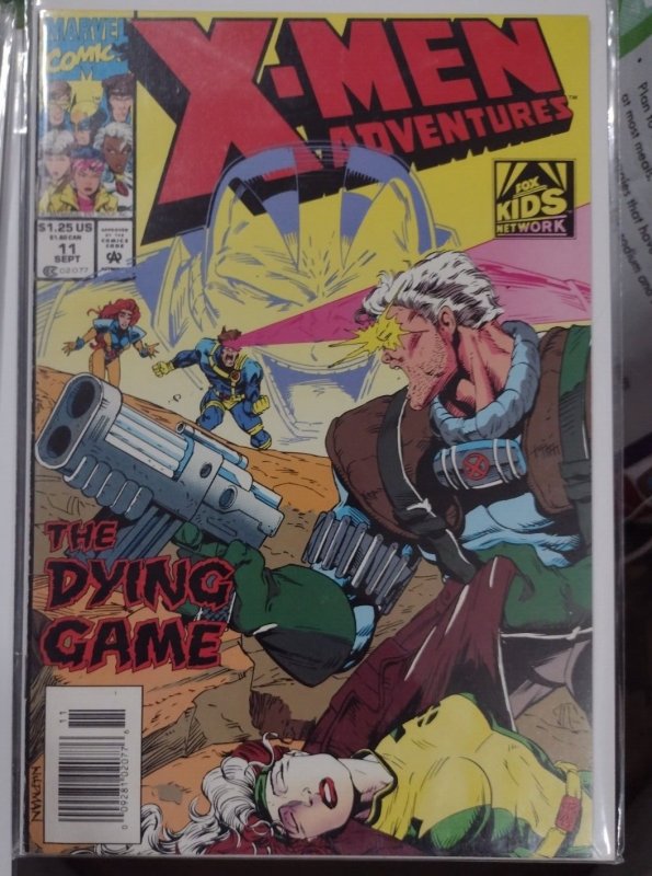 X-MEN ADVENTURES # 11 1993 MARVEL FOX TV ANIMATED NEWSTAND  BARCODE  VARIANT