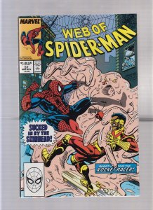 Web Of Spider Man #57 - Alex Saviuk Cover Art! (8.5) 1989
