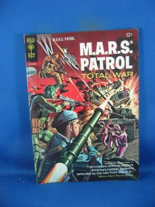 MARS PATROL TOTAL WAR 3  F VF WOOD  1966 GOLD KEY