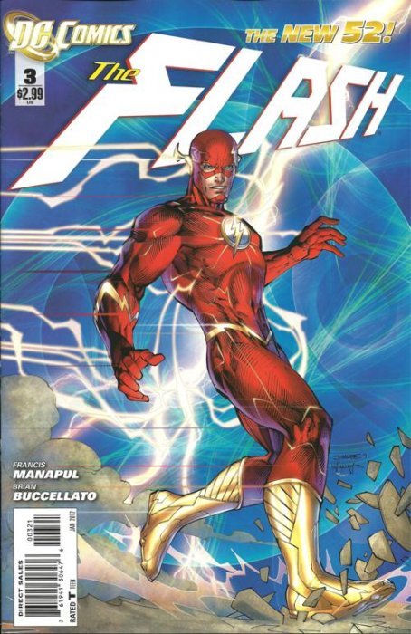 The Flash #3 Jim Lee Variant 2011 (NM) stock photo