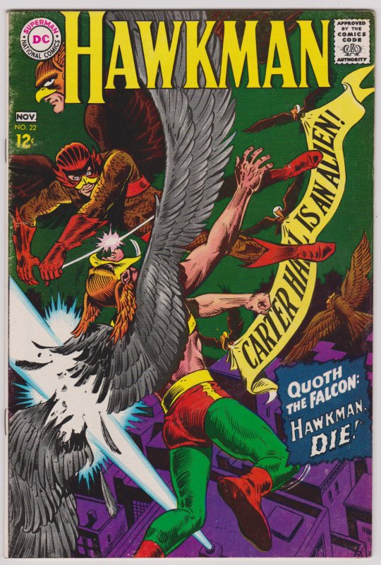 Hawkman #22 (F) Silver Age, 1967