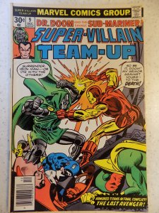 MARVEL SUPER-VILLAIN TEAM-UP # 9 RIPPLE SPOT ON BACK COVER