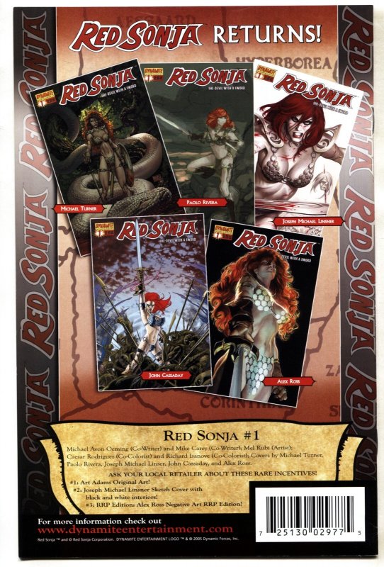 RED SONJA #0--2005--SIGNED--Michael Avon Oeming--comic book