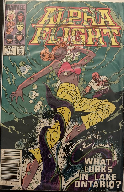 Alpha Flight #14B (1984) Newsstand Edition