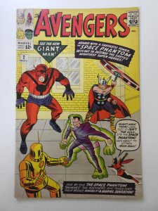 The Avengers #2 (1963) 1st Appearance of The Space Phantom! Beautiful VG+ Cond!