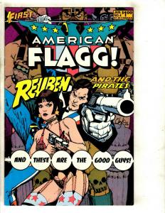 Lot Of 11 Comic Books Amerikan Flagg 2 3 4 5 American Flag 1 4 6 (2) 7 8 9 JF17