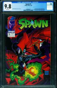 Spawn #1 1992  CGC Graded 9.8 White Pages- Modern Key 2006680021