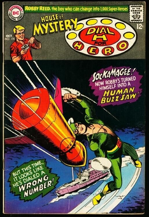 HOUSE OF MYSTERY #170-HUMAN BUZZ-SAW-DC FN