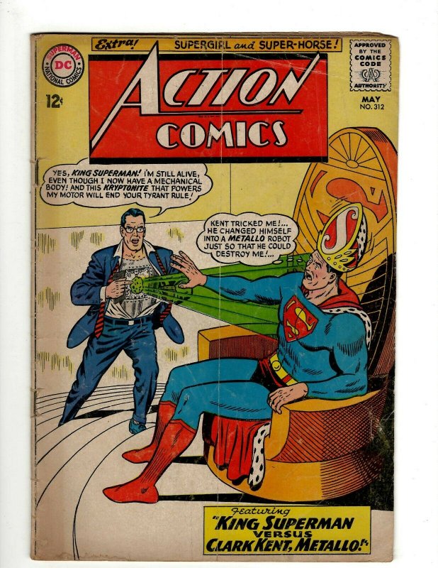 Action Comics # 312 FN DC Comic Book Superman Batman Green Lantern Flash KD1