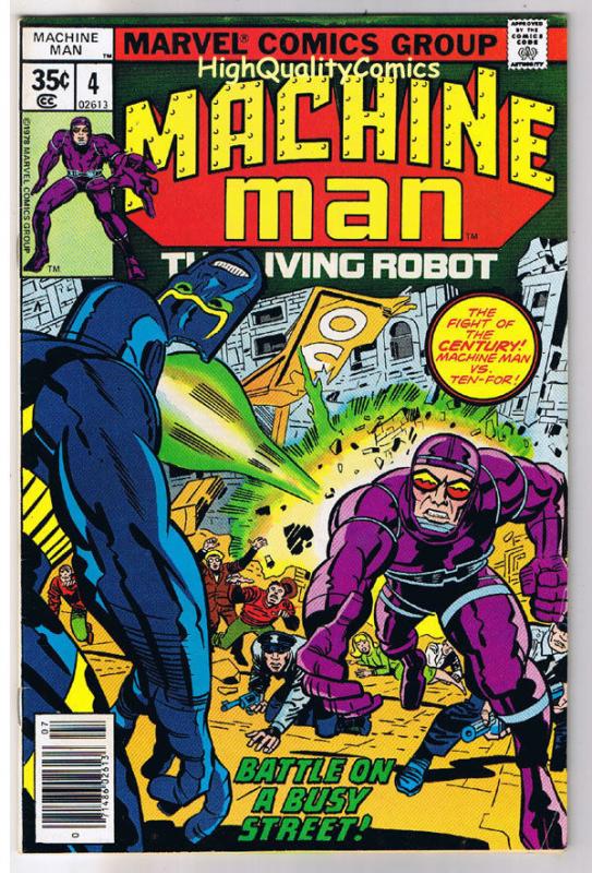 MACHINE MAN #4, FN+, Jack Kirby, Living Robot, 1978, more in store