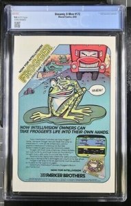 Uncanny X-Men #172 1983 Marvel Comics CGC 9.8 White Pages