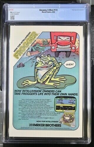 Uncanny X-Men #172 1983 Marvel Comics CGC 9.8 White Pages