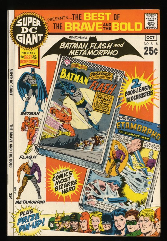 Super DC Giant #16 VF/NM 9.0 S-16 Brave and the Bold Batman Flash!