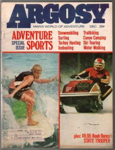 Argosy 12/1973-surfboard cover-91st Anniversary Issue-pulp fiction-historic-FN