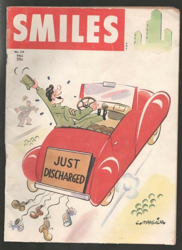 Smiles #56  Fall 1952-H-K--Jokes-gags-humor-Cartoon art by Bill Wenzel-Al Kau...